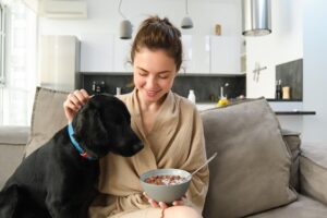 dog treats with fruits veggies